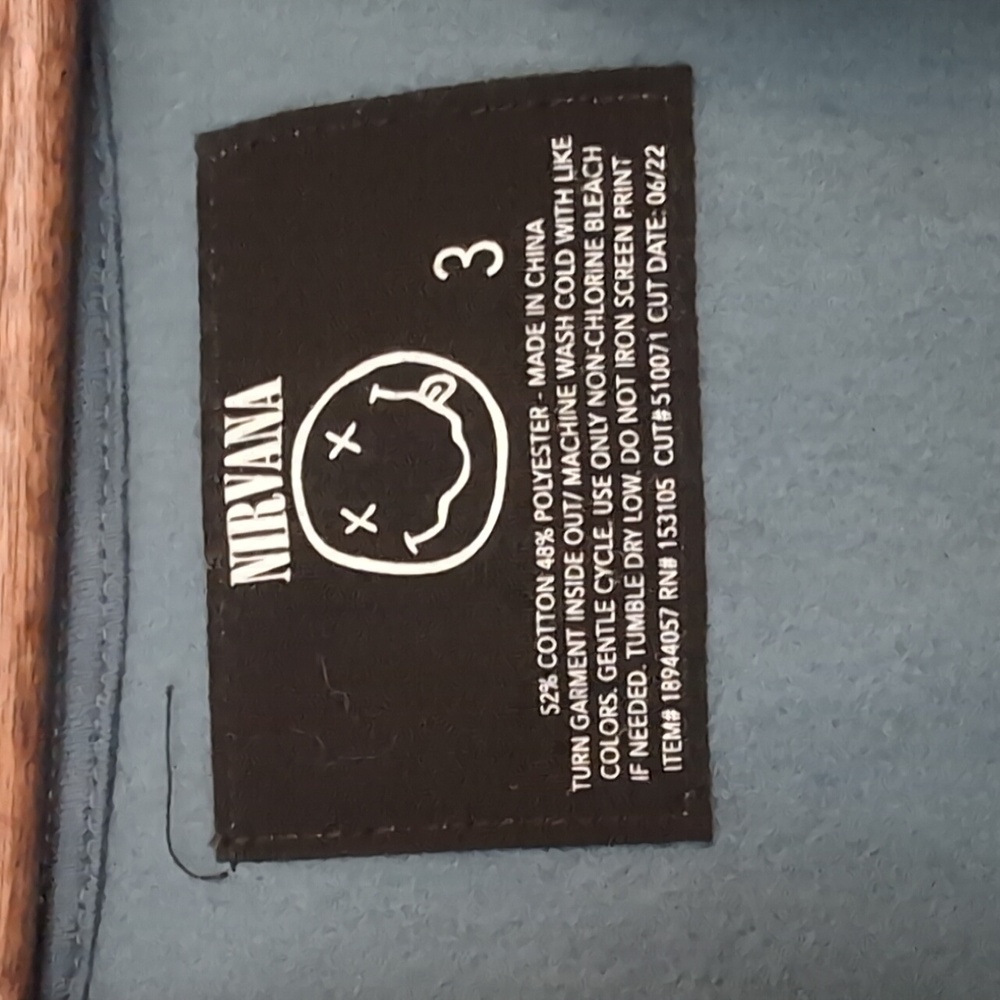 Torrid Nirvana Graphic Zip Up Hoodie 3x - Picture 6 of 6